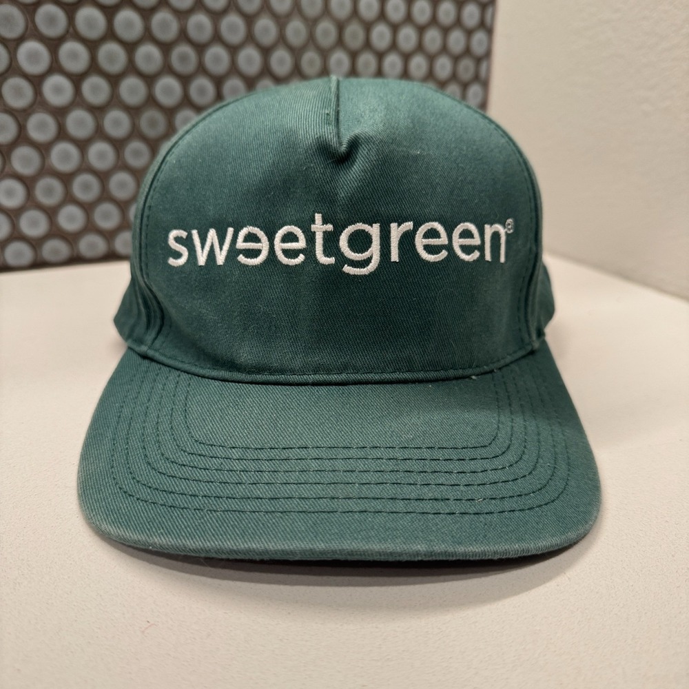 Sweetgreen Hat Cap Green Snapback Employee Adjustable Casual Adult